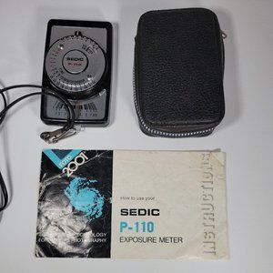 Rare Vintage Sedic P-110 Exposure Light Meter Orig Parts OEM Owners Manual‎ Foto
